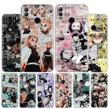 Чехол для телефона Demon Slayer Kimetsu No Yaiba для Huawei Y5 Y6 Y7 Y9S P Smart Z 2019 Honor 10 Lite 9 20 9X 8S 8X 8A Pro 7A 7X C Huawei Y5 2019
