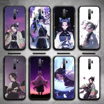 Чехол для телефона Demon Slayer Kochou Shinobu для Xiaomi Redmi 8A 9 K30 Pro 9A Note 8T Note 8 9 Pro TPU Мягкий силиконовый черный чехол Redmi note 8T