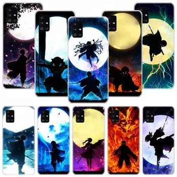 Чехол для телефона Demon Slayer Moon Dark для Samsung Galaxy A12 A22 A32 A42 A52 A72 A51 A71 5G A41 A31 A21 A02S M12 M21 M31 M30S Fundas Samsung A12 5G