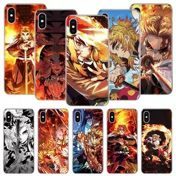 Чехол для телефона Demon Slayer Rengoku Kyoujurou для iPhone 11 12 13 14 Pro XS XR X Max 7 8 6 6S Plus Mini + 5 SE с рисунком по индивидуальному заказу iPhone 11