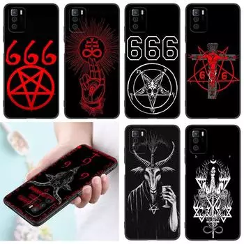 Чехол для телефона «Демонический сатанинский страшный череп» для Xiaomi Redmi Note 7 8 9 10 Lite 11 11E 11T 12 Pro 11S 4G 10T 5G 8T 9S 10S, черный чехол Redmi Note 7(Pro)