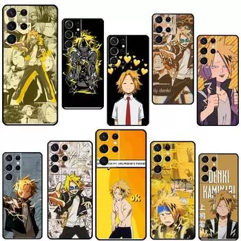 Чехол для телефона Denki Kaminari My Hero Academia для Samsung Galaxy S21 Ultra S20 FE S8 S9 S10 S22 Plus Note 20 Ultra с полным покрытием Galaxy S9 Plus