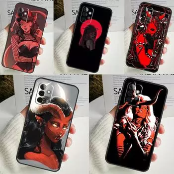 Чехол для телефона Devil Woman для Samsung Galaxy A53 A33 A13 A12 A32 A52 A14 A34 A54 A15 A25 A35 A55 A71 A51 Samsung A22 5G