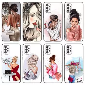 Чехол для телефона «Девочка принцесса любовь» для Samsung A04 A21 A30 A50 A52 S A13 A14 A22 A23 A32 A53 A73 5G A11 A12 A31 A33 A51 A70 A71 A72 Samsung A04 4G