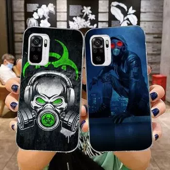 Чехол для телефона DJ Man Antigas Mask для Xiaomi 12 11T 10 9 Redmi Note 11 10 10S Pro Redmi 9 9A 8 Прозрачный чехол для телефона Xiaomi 12-12X