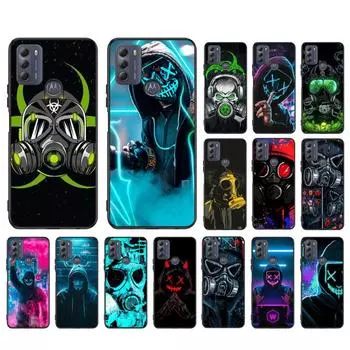 Чехол для телефона DJ Man с неоновой маской для мальчиков для Motorola Moto Edge 50 40 Pro 40 30 Ultra Neo G Power G Stylus G Play E32 E20 E40 G Stylus 5G 2022