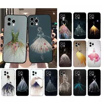 Чехол для телефона для девочек в свадебном платье для iPhone Samsung Galaxy Redmi Xiaomi Oppo OnePlus Note SA 7 8 9 10 11 12 13 14 20 21 22 23 53 54 Pro Max Plus Ultra iPhone 6 or 6S