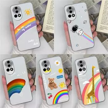 Чехол для телефона для Huawei Nova 12i Y72 12 Pro SE Ultra Pura 70, задняя крышка, силиконовый мягкий чехол из ТПУ, популярный радужный узор, прозрачный чехол с защитой от падения для Huawei Huawei Nova 12 5G