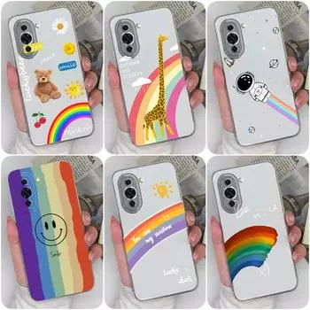 Чехол для телефона для Huawei Nova 2 3 4 5 6 7 8 9 10 Pro SE Y90 Модный противоударный прозрачный радужный мягкий силиконовый матовый чехол с защитой от падения для бампера Huawei Huawei Nova 10 4G