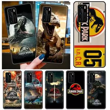 Чехол для телефона для Huawei P40 P30 P20 P Smart Z P10 Mate 30 20 10 Lite Pro, черный чехол, водонепроницаемый роскошный динозавр Парк Юрского периода Huawei Mate 20 Pro