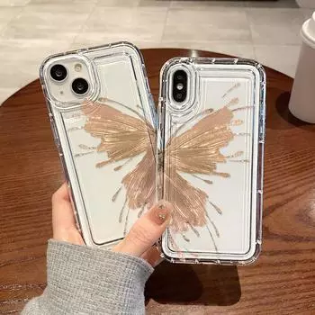 Чехол для телефона для iPhone 13 15 14 12 11 16 Pro Max XR XS SE Max 6 7 8 Plus для Samsung S24 A55 A32 S23 для yellowmi Note 13 12 11 10 Pro устойчив к падениям iPhone 15 белый