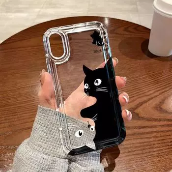 Чехол для телефона для iPhone 13 15 14 12 11 16 Pro Max XR XS SE Max 6 7 8 Plus для Samsung S24 A55 A32 S23 для yellowmi Note 13 12 11 10 Pro устойчив к падениям iPhone 15 белый