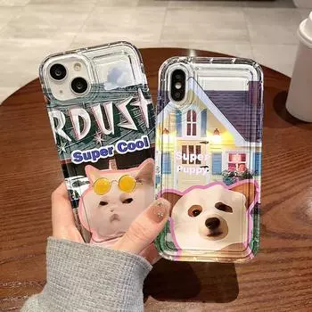 Чехол для телефона для iPhone 13 15 14 12 11 16 Pro Max XR XS SE Max 6 7 8 Plus для Samsung S24 A55 A32 S23 для yellowmi Note 13 12 11 10 Pro устойчив к падениям iPhone 15 белый