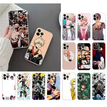 Чехол для телефона для Iphone 14 13 12 11 Pro Max Xs Max Xr X 12mini 14 Plus Se Anime My Hero Academia Case Funda Capa Cell iphone XSMAX