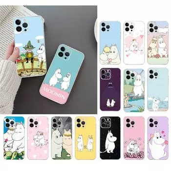Чехол для телефона для Iphone 14 13 12 11 Pro Max Xs Xr X 12mini 14 Plus Se Moomin, чехол для мобильного телефона Funda Capa Cell iPhone 11Pro
