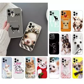 Чехол для телефона для Iphone 14 13 12 11 Pro Max Xs Max Xr X 12mini 14 Plus Se, чехол «Я люблю свою собаку чихуахуа, мопс», Funda Capa Cell iPhone 13mini