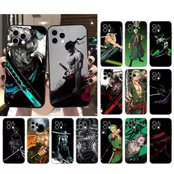 Чехол для телефона для Iphone 14 Pro Max 13 12 11 Pro Max Xs Xr X 12mini 14 Plus Se аниме Roronoa Zoro Case Funda iphone XR