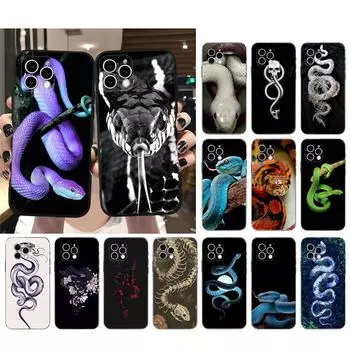 Чехол для телефона для Iphone 14 Pro Max 13 12 11 Pro Max Xs Xr X 12mini 7 8 Plus Se Snake Case Funda iphone 12ProMax