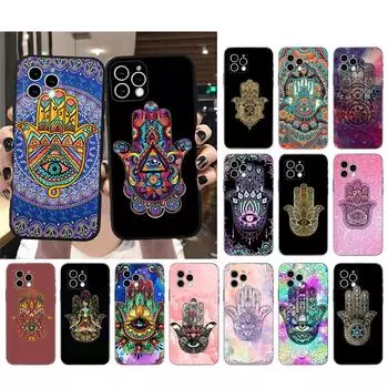 Чехол для телефона для Iphone 14 Pro Max 13 12 11 Pro Max Xs Xr X 12mini 14 Plus 7 8 Se Hamsa Hand Case Funda iphone 13