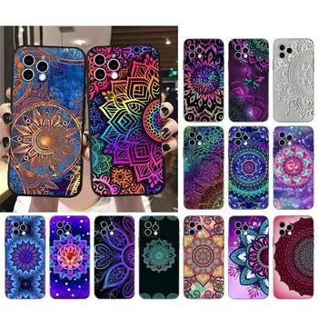Чехол для телефона для Iphone 14 Pro Max 13 12 11 Pro Max Xs Xr X 12mini 14 Plus 7 8 Se Mandala Case Funda iphone 12ProMax