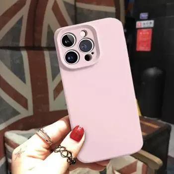 Чехол для телефона для IPhone 15/15 Plus/15 Pro/15 Promax Премиум силиконовый противоударный защитный чехол с защитой от отпечатков пальцев защитный чехол для телефона для мужчин, женщин и девочек For iphone 15 Plus розовый