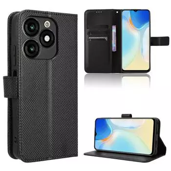 Чехол для телефона для ITEL A70 A 70 A665L, чехол с откидной крышкой, кошелек из искусственной кожи, слот для карт, подставка For itel A70/A665L коричневый