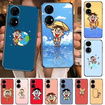Чехол для телефона для маленького мальчика Huawei p50 P40 p30 P20 10 9 8 Lite E Pro Plus Black Etui Coque Painting Hoesjes comic fas Huawei P20 lite
