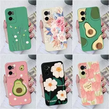 Чехол для телефона для OPPO A76 A73 A93 A74 A96 A78 A94 A8 A9X, модный дизайн, противоударная защитная пленка с авокадо, матовый мягкий силикон для бампера OPPO OPPO A72