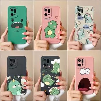 Чехол для телефона для OPPO K10 Pro K7 K9X K3 K5 Narzo 50i Neo 9 Prime, милый модный противоударный чехол с изображением динозавра, жидкий матовый мягкий силикон для бампера OPPO OPPO K3