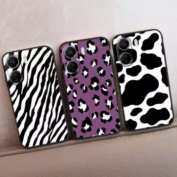 Чехол для телефона для Redmi Note 13 Pro 5G 13C 4G 12C A3 A2 A1 Plus для Xiaomi 14 Poco C65 X6 X3 Pro модный противоударный бампер с леопардовым рисунком, мягкий чехол Xiaomi Poco X3