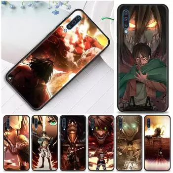 Чехол для телефона для Samsung Galaxy A50 A70 A10 A20e A30 A40 A20s A10s A10e A80 A90 A60 A30s, силиконовый чехол «Атака Титанов», аниме For Samsung A30