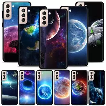 Чехол для телефона для Samsung Galaxy S21 S20 S10 S9 S8 Plus Ultra 5g S10lite S10e S7edge S20 S21 Fe, мягкий чехол Земля Луна Планета For Samsung S7