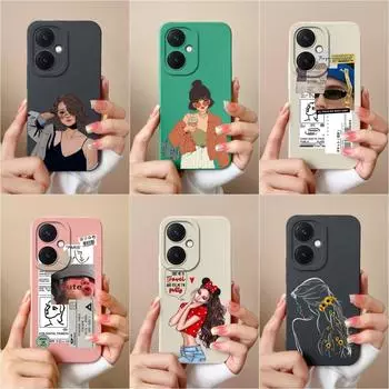 Чехол для телефона для Vivo X90 Pro V29 Lite Y36 Y27 Y17S Y78 + Высококачественная модная крутая защитная пленка для экрана для девочек и мальчиков, бампер, силиконовый мягкий корпус для Vivo Capa Vivo Y36 5G