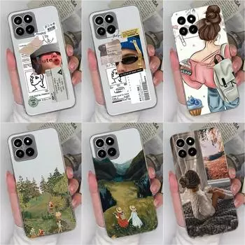 Чехол для телефона для Xiaomi Poco X6 F5 C51 C50 14 Pro 5G, чехол-бампер, модный чехол для девочек и мальчиков, защита камеры, прозрачный силиконовый мягкий чехол с защитой от падения, чехол для Xiaomi Xiaomi Poco F5