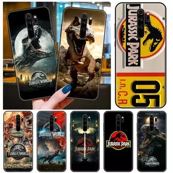 Чехол для телефона для Xiaomi Redmi 6 7 8 9 A Pro Redmi Note 10 Pro 5G 8 8T 9 9S 7 6 5 Pro черный чехол Hoesjes динозавр Парк Юрского периода Redmi 9A