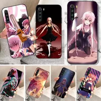 Чехол для телефона «Дневник будущего» Mirai Nikki для Xiaomi Redmi Note 11 10 9T 8 7 Pro Redmi 10 9 9A 9C 8 7 6, мягкий черный чехол для телефона Redmi Note11-11S 4G