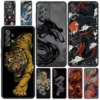 Чехол для телефона «Дракон Тигр» для Samsung Galaxy A51 A71 A21S A12 A11 A31 A52 A41 A32 A01 A23 A33 A53 A73 A03S A13 5G, мягкий чехол Samsung A32 5G