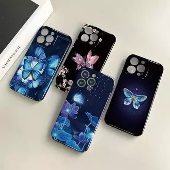 Чехол для телефона Dream Butterfly Feilin для Samsung Galaxy S20 FE 5G A52 iPhone 11 Xiaomi Redmi VIVO OPPO Realme Huawei Infinix Ultra Slim Hard Cover Samsung A02