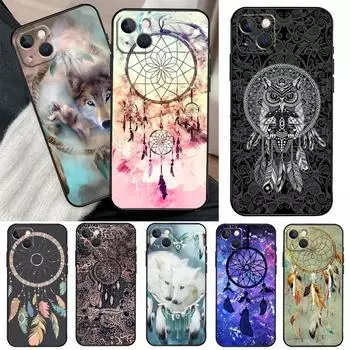 Чехол для телефона Dream Catcher Feather Wolf для iPhone 11 12 13 Pro Max XS XR X 6 7 8 Plus 12 13 Mini SE 2020 iPhone SE 2022