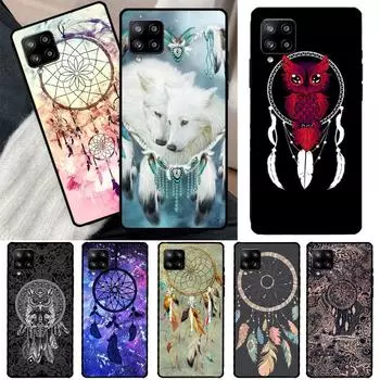 Чехол для телефона Dream Catcher Feather Wolf для Samsung Galaxy A54 A34 A14 A13 A53 A33 A73 A51 A71 A12 A22 A32 A52 A72 A52S Samsung A50