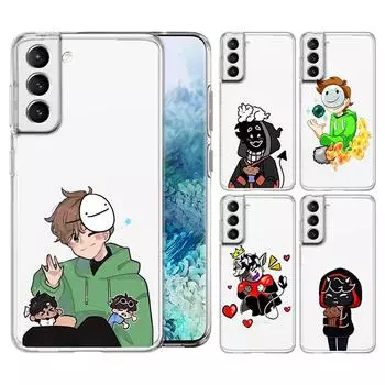Чехол для телефона Dream Smp Cartoon для Samsung Galaxy S22 S21 S20 FE Ultra 5G S10 S10E S9 S8 Plus Note 10, мягкий прозрачный чехол для объектива Samsung S22 5G