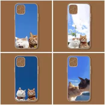 Чехол для телефона «Друзья животных» для Iphone 11 12 13 14 Pro Max 7 8 Plus X Xr Xs Max Se 2020, мини-прозрачный чехол iphone 11Pro