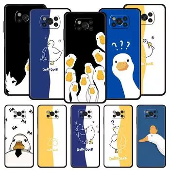 Чехол для телефона Duck Art для Xiaomi Poco X5 Pro X4 X3 NFC F5 Pro F4 F3 GT M5 M4 Pro 5G M3 C51 C50 C55 Мягкий силиконовый чехол Poco M4 Pro