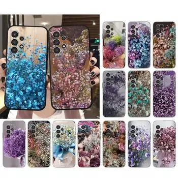 Чехол для телефона «Дыхание ребенка» с цветами для Samsung A35 A55 A54 A15 A25 A05s A05 A22 A24 A52 A33 A34 M34 M14 M54 M23 A34 5G