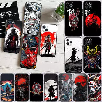 Чехол для телефона ED26 Japan Samurai для iPhone 6 6s 7 8 11 12 13 14 15 XS Pro Max XR X SE Samsung S20 S21 S22 S23 S24 FE Ultra Plus Lite S21S A55 iPhone 11 Pro кожа буйвола