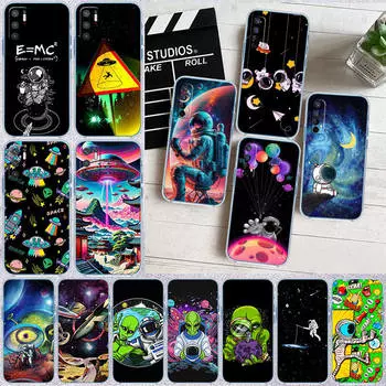 Чехол для телефона ED48 Space Astronaut Alien UFO для Motorola Edge 20 30 S30 40 50 Fusion Lite Plus Pro Neo Ultra One Power Action Macro Hyper Vision Zoom Moto Edge 30 Ultra кожа буйвола