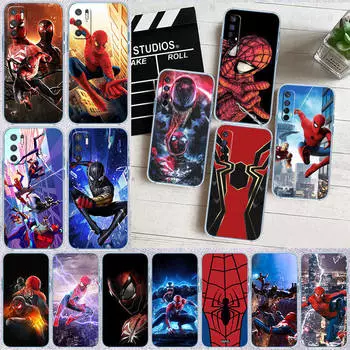 Чехол для телефона ED50 Spider-man для Motorola Edge 20 30 S30 40 50 Fusion Lite Plus Pro Neo Ultra One Power Action Macro Hyper Vision Zoom Moto Edge 30 Fusion кожа буйвола