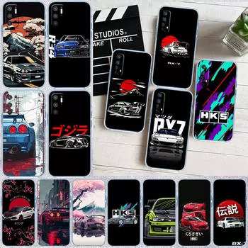 Чехол для телефона ED53 Supercar HKS JDM для Motorola G34 G32 G31 G14 G84 G62 E32 G24 G72 G71 G73 G85 G200 G60S G60 G52 G51 G50 G42 G41 G32 G30 Moto G24 Power оливковый