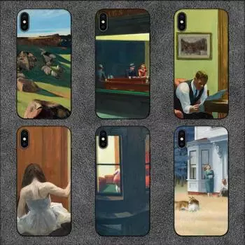 Чехол для телефона Edward Hopper Art для iPhone 11 12 Mini 13 14 Pro XS Max X 8 7 6s Plus 5 SE XR Shell iPhone11