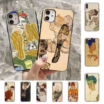 Чехол для телефона Egon Schiele для iPhone 11 12 13 Mini Pro Max 8 7 6 6S Plus X 5 SE 2020 XR XS Funda Cover iphone 13mini